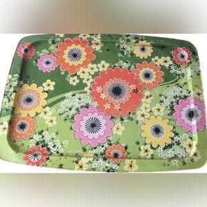 Vintage 1960s-1970s Lavada TV Tray citrus retro flower power